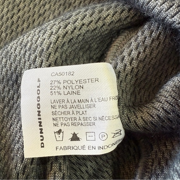 Dunning Golf Wool Blend Quarter Zip Pullover Size M - Picture 4 of 4